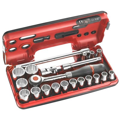 Steckschlüssel-Set 1/2" D-Box, 21-teilig S.360DBOX112