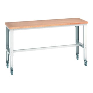 Bott Werkbank cubio 3 Multiplex-Platte 2000 x 750 x 840-1140 mm RAL 7035