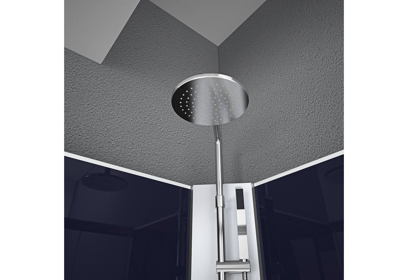 Marwell Komplettdusche Night, BxT: 85x85 cm, Einscheibensicherheitsglas, inkl. Armaturen Bild 5