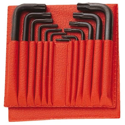 Stiftschlüssel-Satz Torx, Tasche 12-teilig 89.JL12