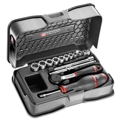 Steckschlüssel-Set 1/4" R.161B, 15-teilig R.161-2P6