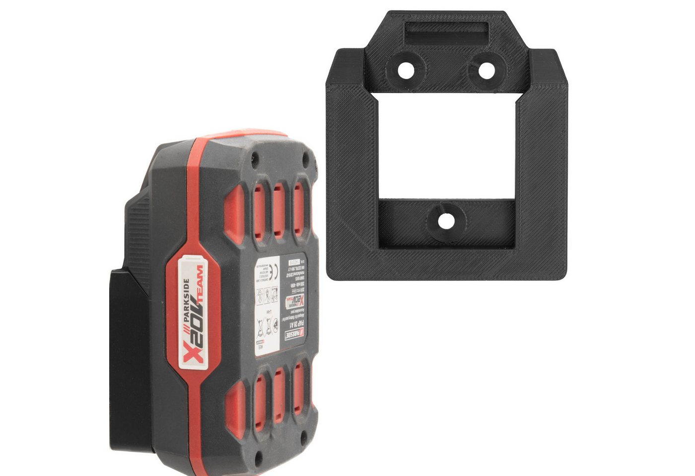 TSB Werk Werkzeughalter Akku Halter für Parkside 20V Halterung Akkus, 10-tlg., Wandhalter, Wandhalterung, Lidl, 20V Bild 5