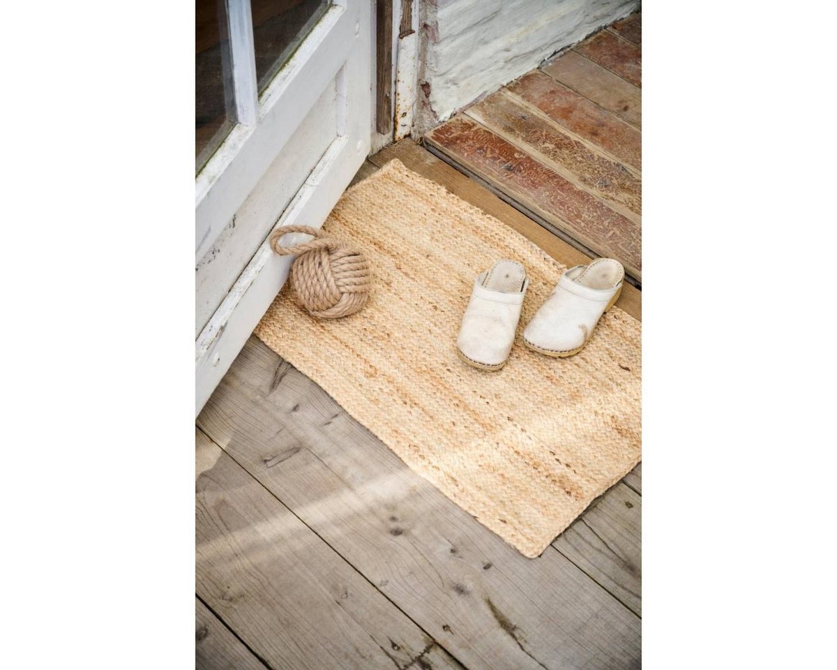 Ib Laursen Fußmatte aus Jute, geflochten, langlebig, 80 x 50 cm robust