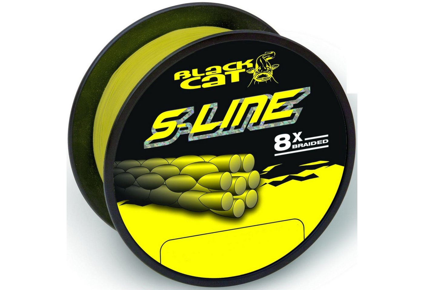 Black Cat Angelschnur Black Cat S-Line 0,38mm 40kg - 250m Wallerschnur, (250-St)