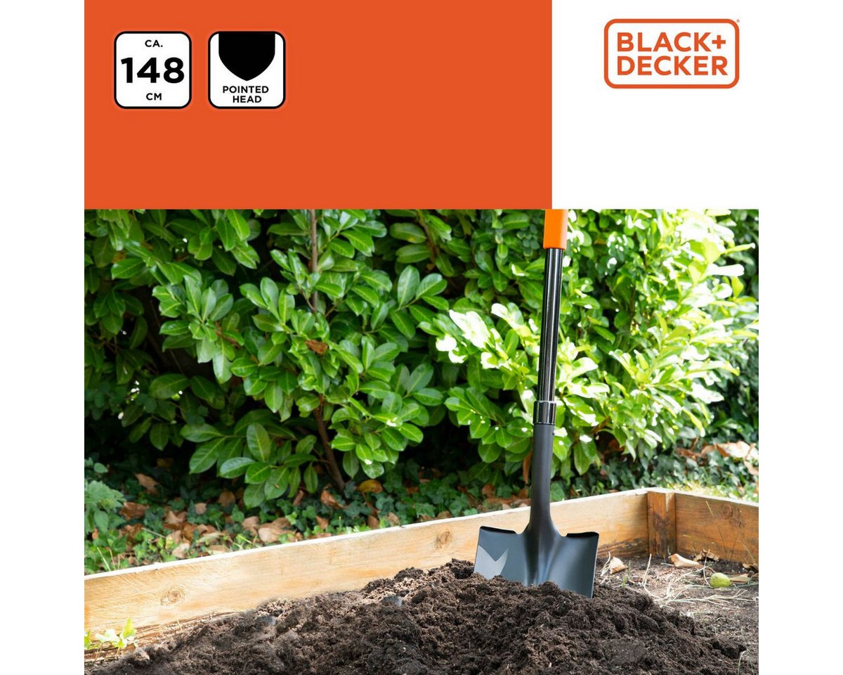 Black + Decker Spaten BLACK+DECKER Schaufel 148 CM