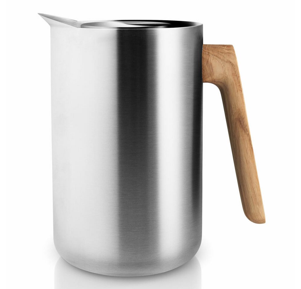 Eva Solo Isolierkanne Nordic kitchen Edelstahl/ Eiche Silber 1 L, 1 l