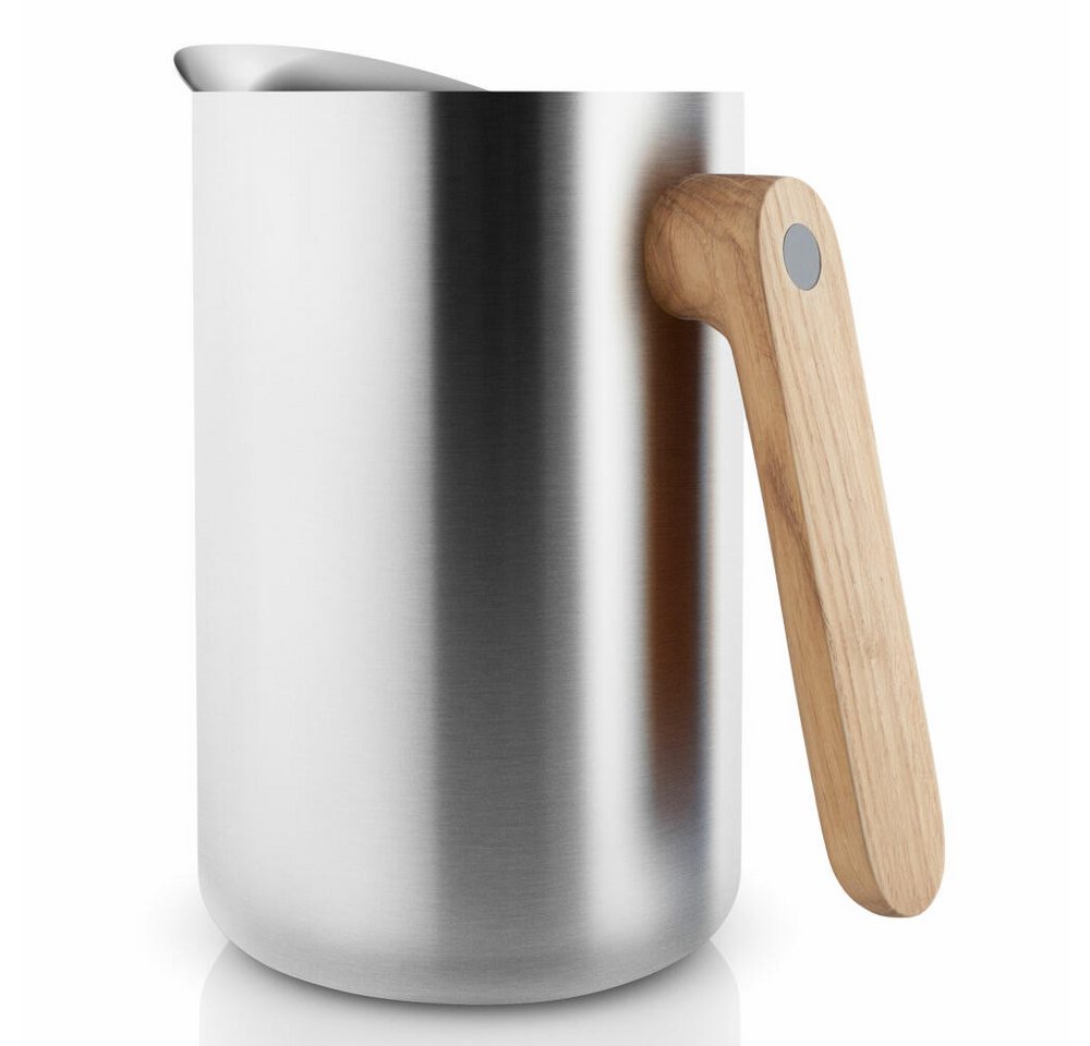 Eva Solo Isolierkanne Nordic kitchen Edelstahl/ Eiche Silber 1 L, 1 l Bild 2