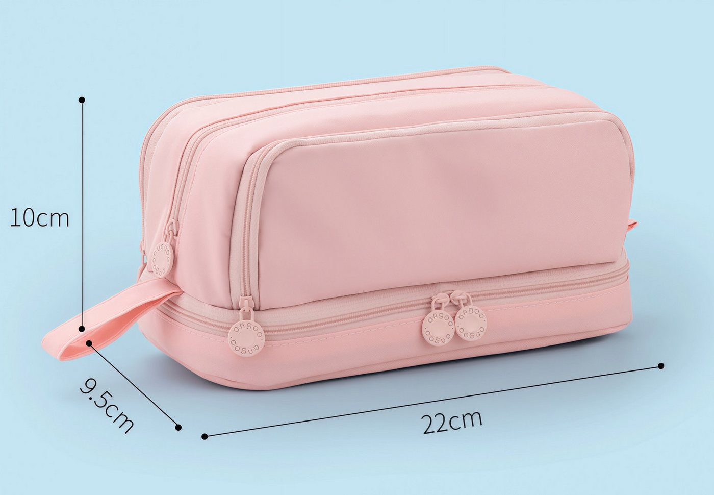 FOUORTUNATE-BEE Federmäppchen Großes Federmäppchen mit Reißverschluss – Geschenk zum Schulanfang, Federmäppchen für Schüler und Jugendliche mit großem Stauraum Bild 2