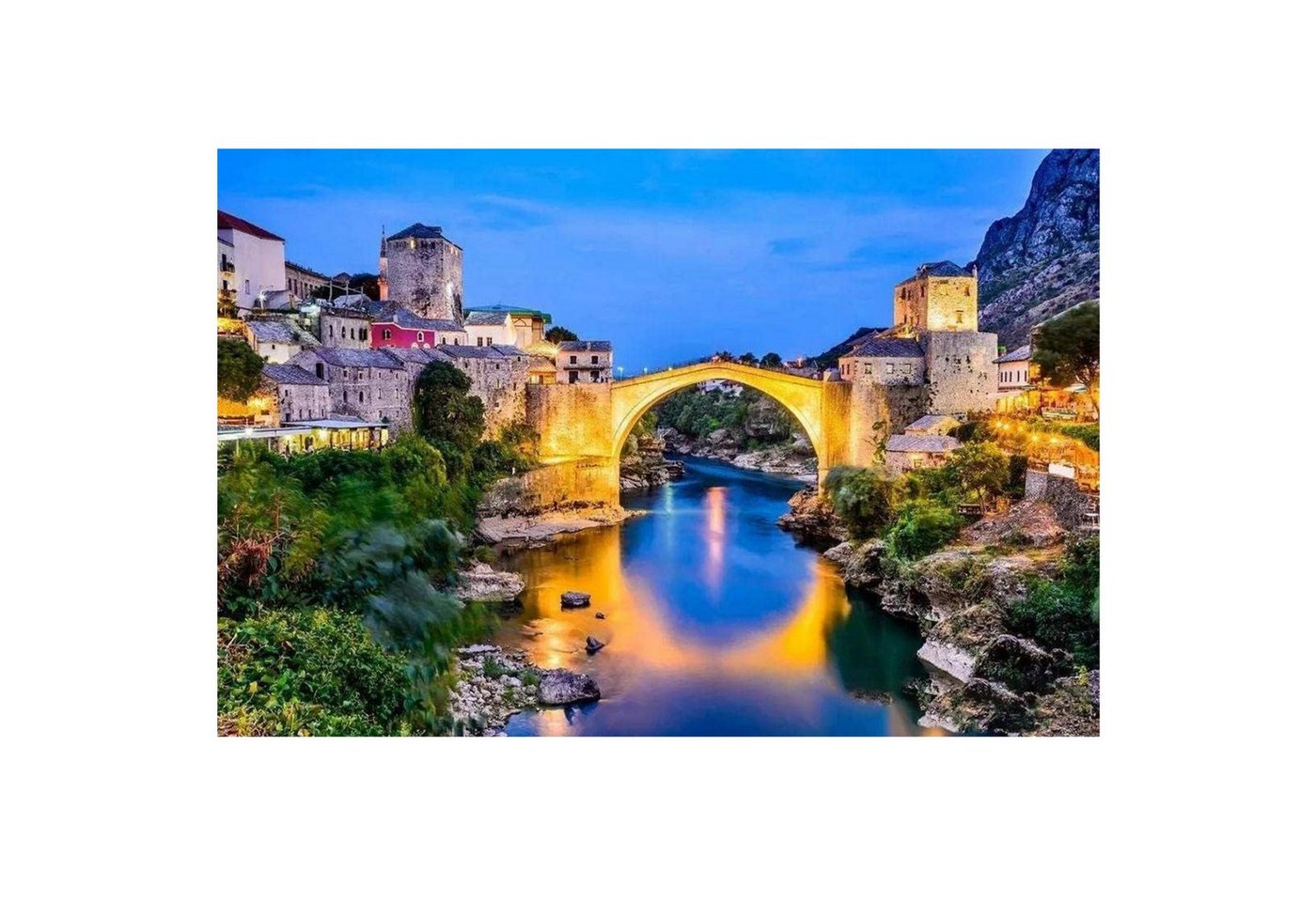 Realb2b Malen nach Zahlen XL Flussbrücke Malset – Kreatives Malen nach Zahlen mit Rahmen 40x50cm (Komplettes Malset: Kreatives Malen nach Zahlen mit Rahmen und Farben, Malen nach Zahlen Set: Leinwand 40x50cm, Acrylfarben, Pinsel, Rahmen), Flussbrücke Malset: Hochwertige Leinwand 40x50cm Acrylfarben & Rahmen Bild 4