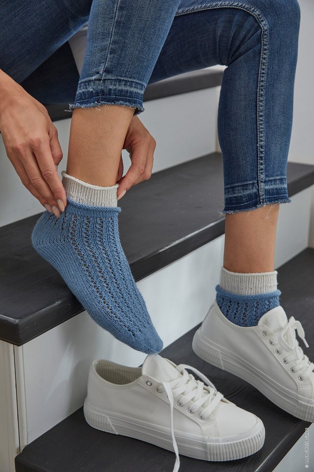 LANA GROSSA MEILENWEIT 100 g UNI 4-fach Sockenwolle Häkelwolle, 420 m (Waschmaschinenfest, filzfrei und extra strapazierfähig, 4-fach Sockengarn aus 80 % Schurwolle in Uni-Farben), 100 g Bild 2