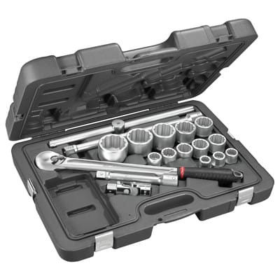 Steckschlüssel 3/4" 12-Kant Set 18-teilig KL.501