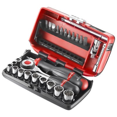 Steckschlüssel-Set 1/4" 6-Kant, 28-teilig R.360NANO-U112