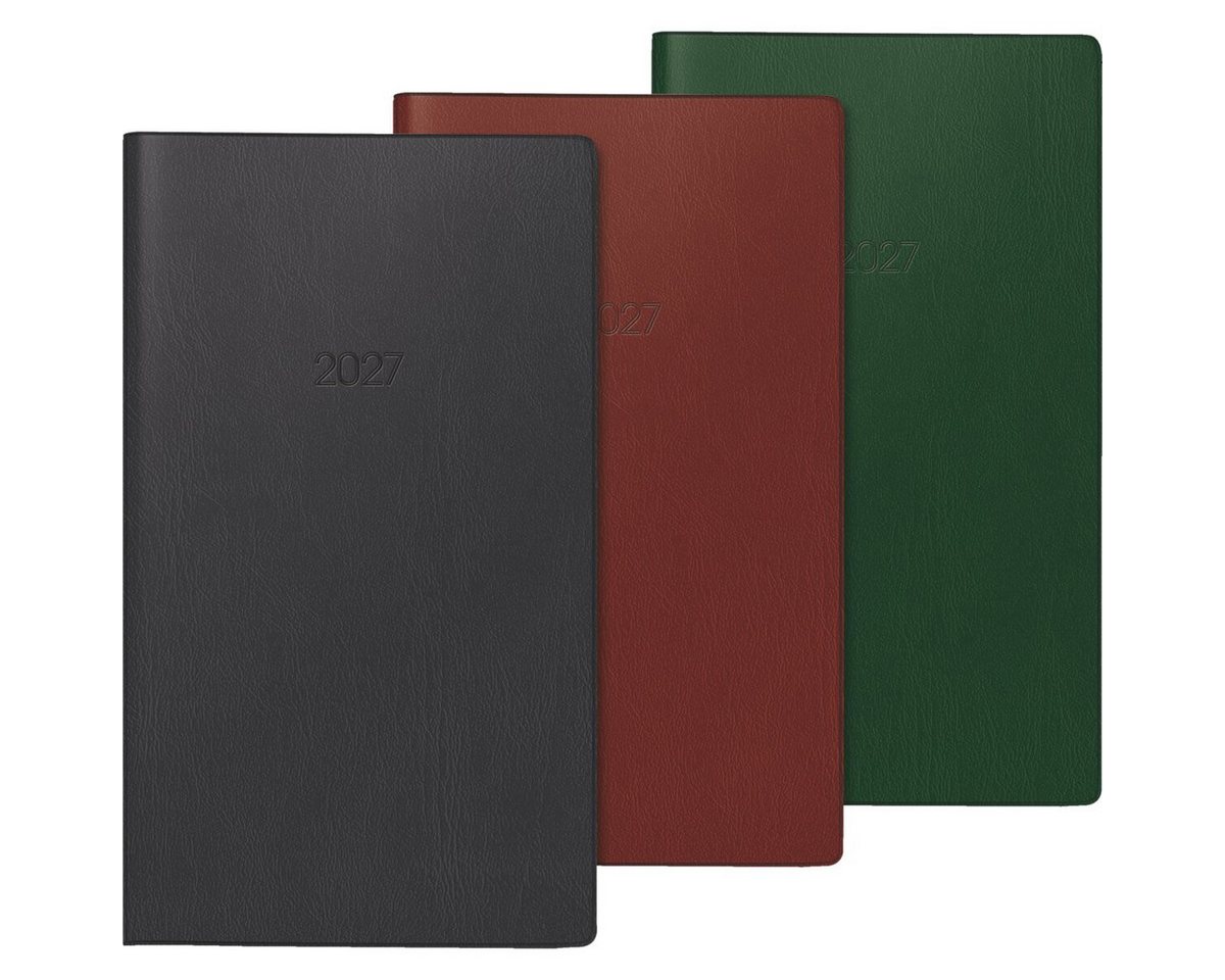 GLOCKEN Taschenkalender Taschenkalender 8,7x15,3cm 1 Monat/2 Seiten farbig sortiert Kalendariu