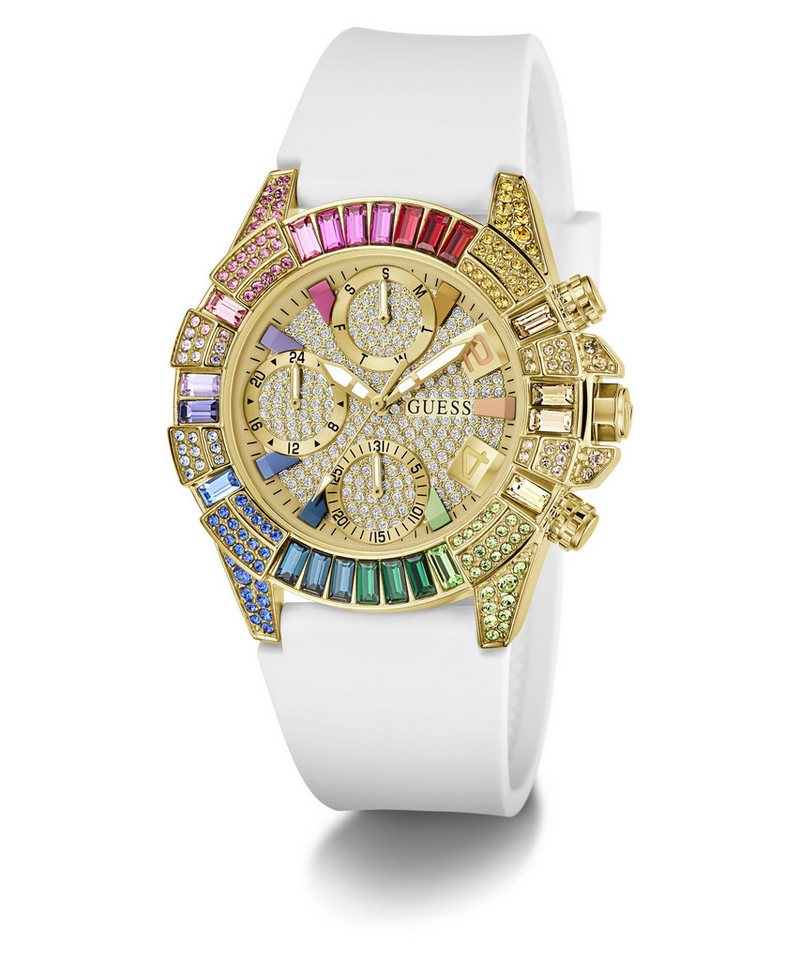 Guess Multifunktionsuhr TRUE GW1047L2, Quarzuhr, Armbanduhr, Damenuhr, Silikonarmband, analog, Wochentag, Tag Bild 3