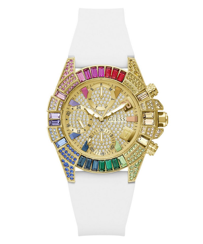 Guess Multifunktionsuhr TRUE GW1047L2, Quarzuhr, Armbanduhr, Damenuhr, Silikonarmband, analog, Wochentag, Tag Bild 4