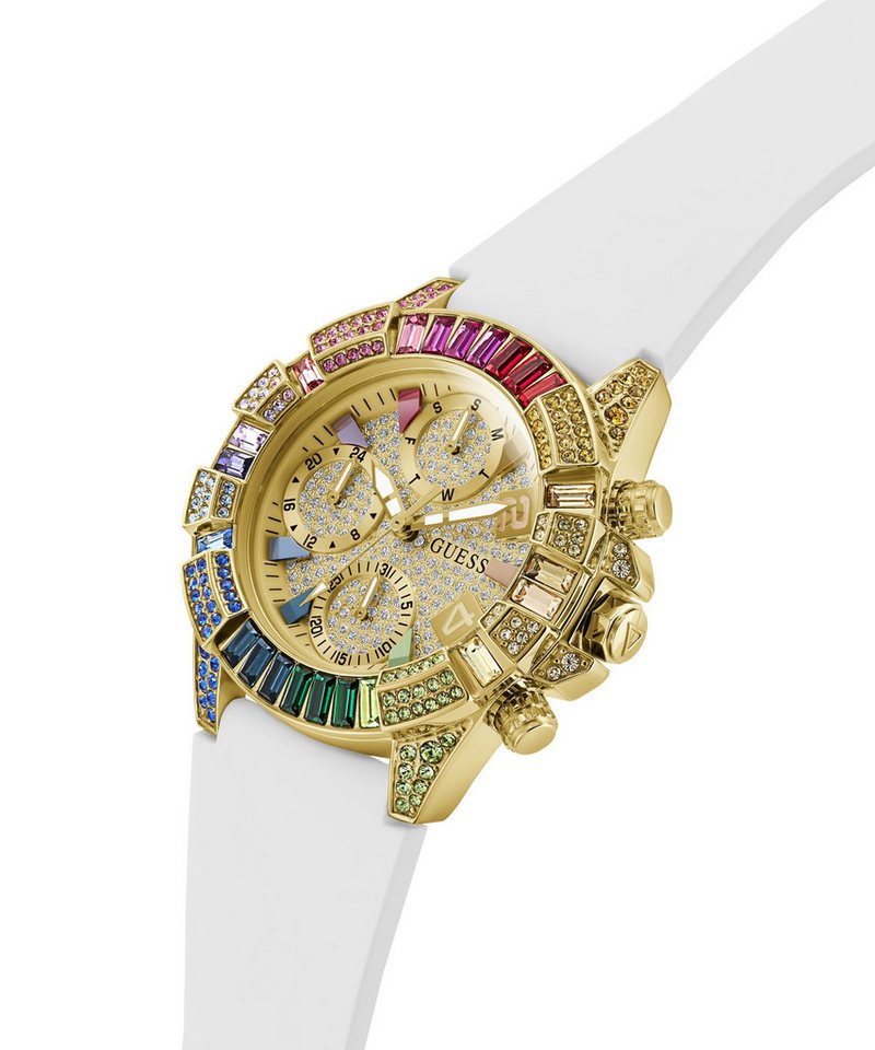 Guess Multifunktionsuhr TRUE GW1047L2, Quarzuhr, Armbanduhr, Damenuhr, Silikonarmband, analog, Wochentag, Tag Bild 5
