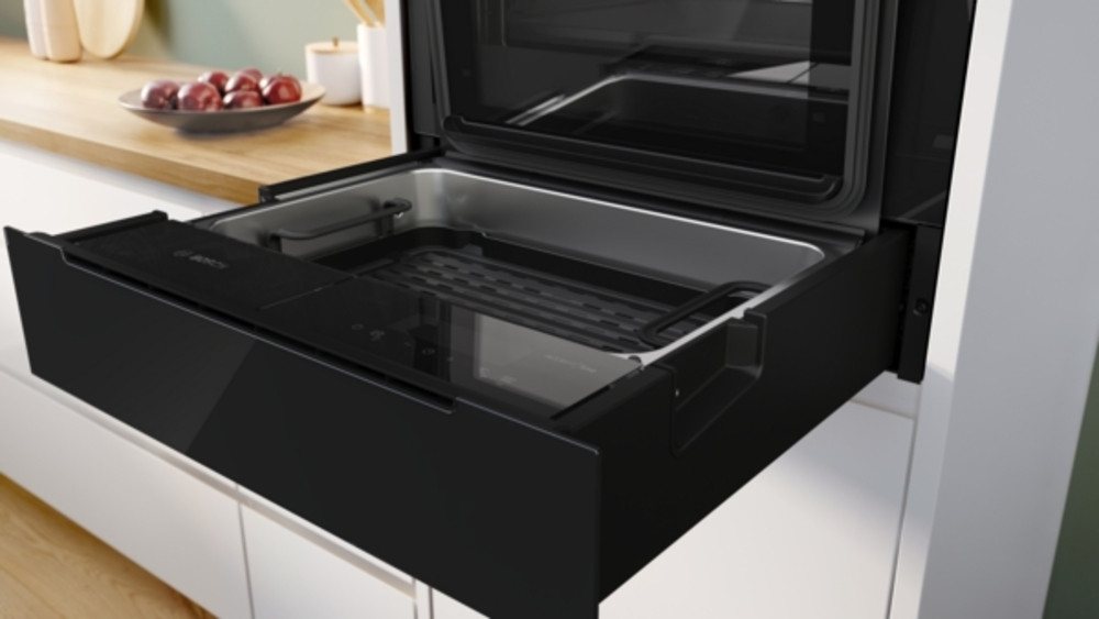 BOSCH Einbau-Dampfgarer Bosch, Serie 8, BDC9111B0, Einbau-Dampfschublade, 59 x 14 cm, Schwarz