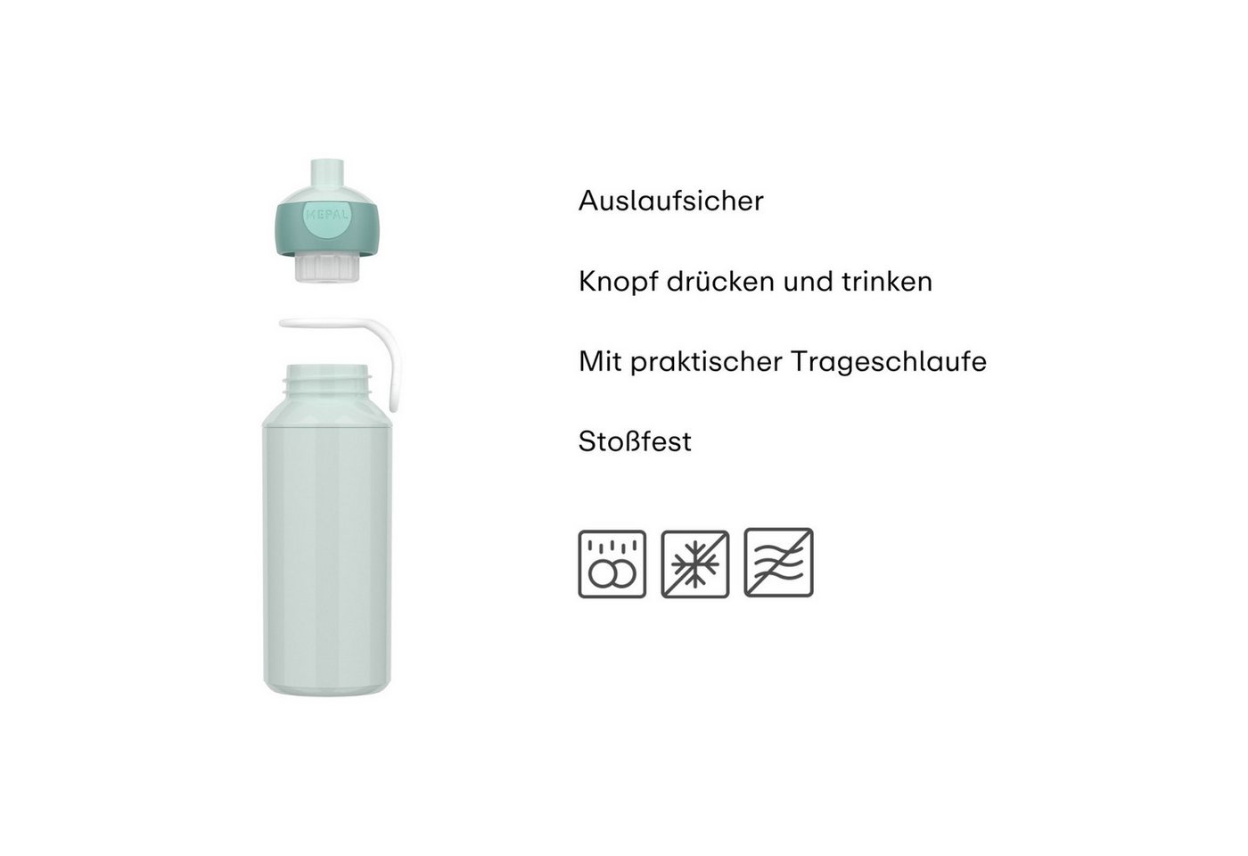 Mepal Trinkflasche Campus (2026) Pop-Up Trinkflasche 400 ml