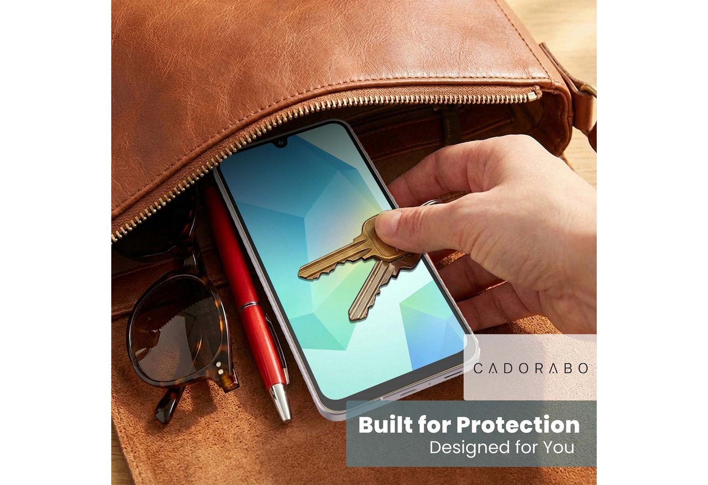 Cadorabo Schutzfolie für Samsung Galaxy A16 5G Schutzfolie, (1-St), Schutzfolie Panzerfolie HD Displayschutzfolie Schutzglas Tempered Glas