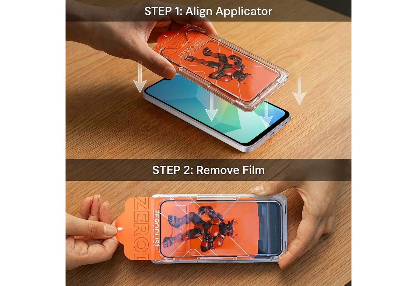 Cadorabo Schutzfolie für Samsung Galaxy A16 5G Schutzfolie, (1-St), Schutzfolie Panzerfolie HD Displayschutzfolie Schutzglas Tempered Glas Bild 4