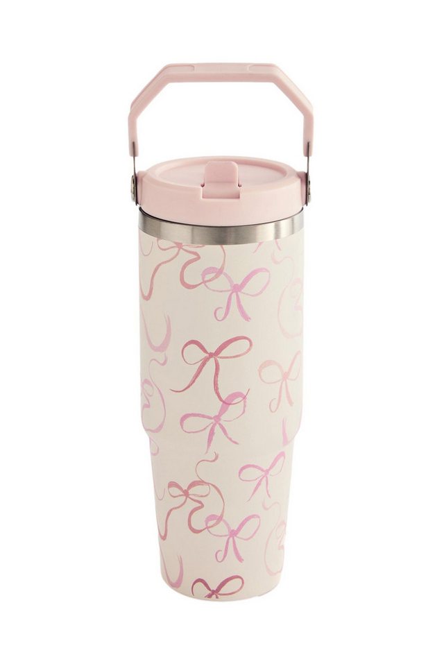 Next Trinkflasche Edelstahl-Wasserflasche mit Schleifenprint 900 ml Bild 3