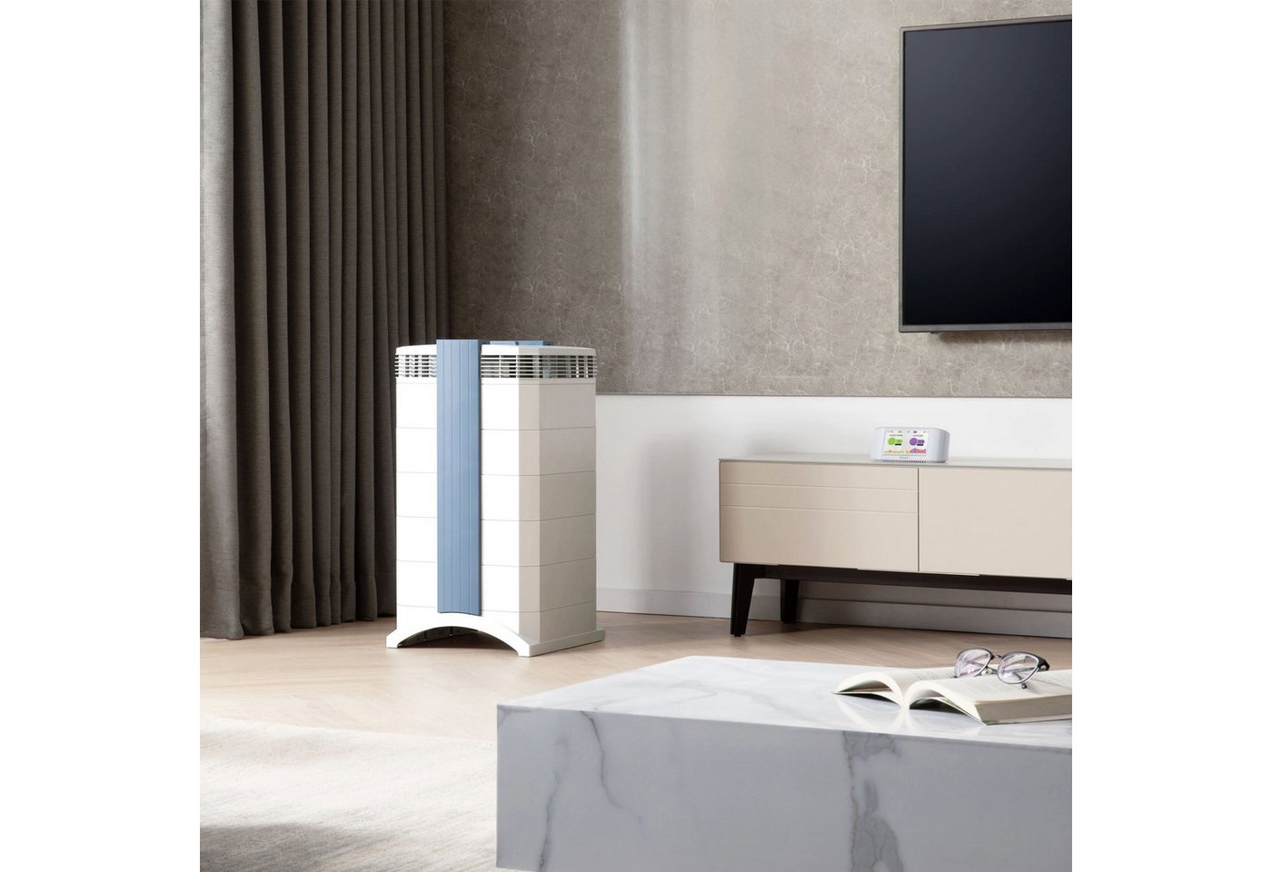 IQAir Luftreiniger GC MultiGas XE – Smart Air Purifier gegen Gerüche, Rauch, Chemikalien, für 93 m² Räume, PM2.5 Sensor, Aktivkohle- & HEPA Filter beseitigt VOCs, Formaldehyd Bild 3