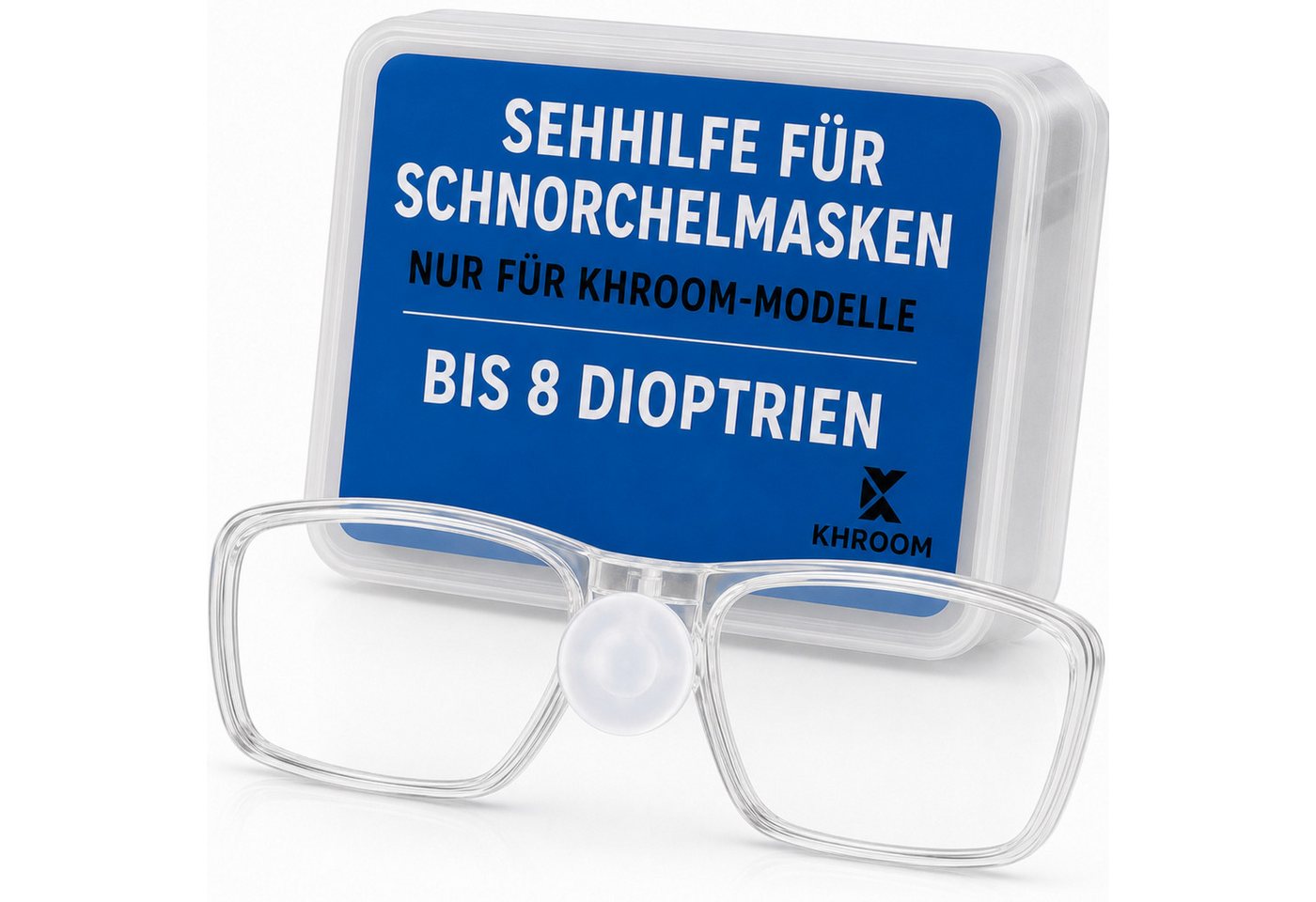 Khroom Schnorchel Schnorchelmasken Brillengläser Sehhilfe von -8.0 bis +8.0 Dioptrien Bild 2