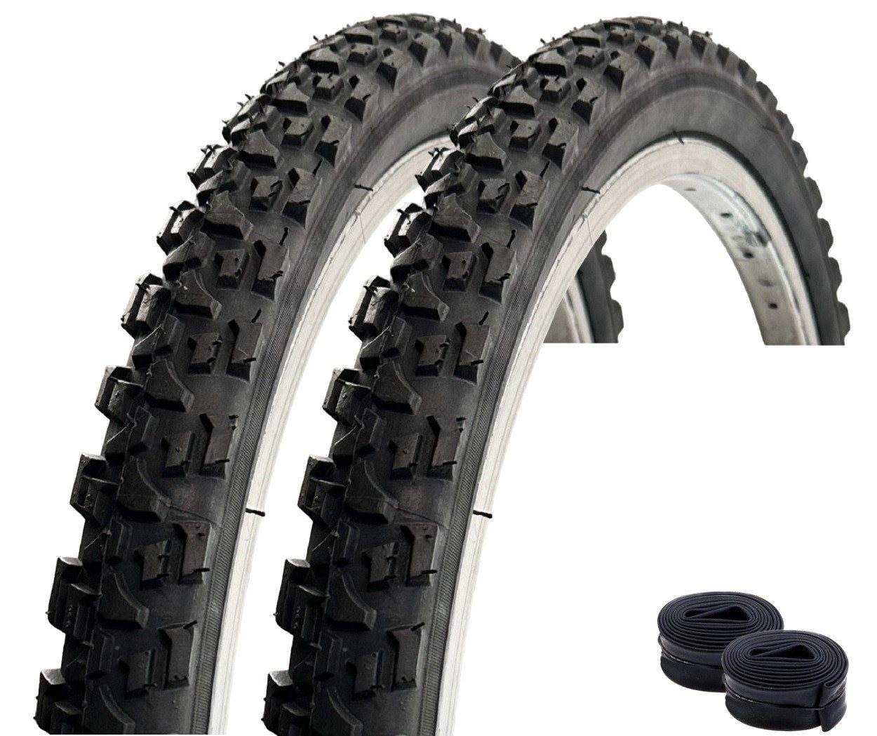maxxi4you Fahrradreifen 2x VEE Rubber V114 24" Schwarz 47-507 + 2 DV + Heber Bild 3