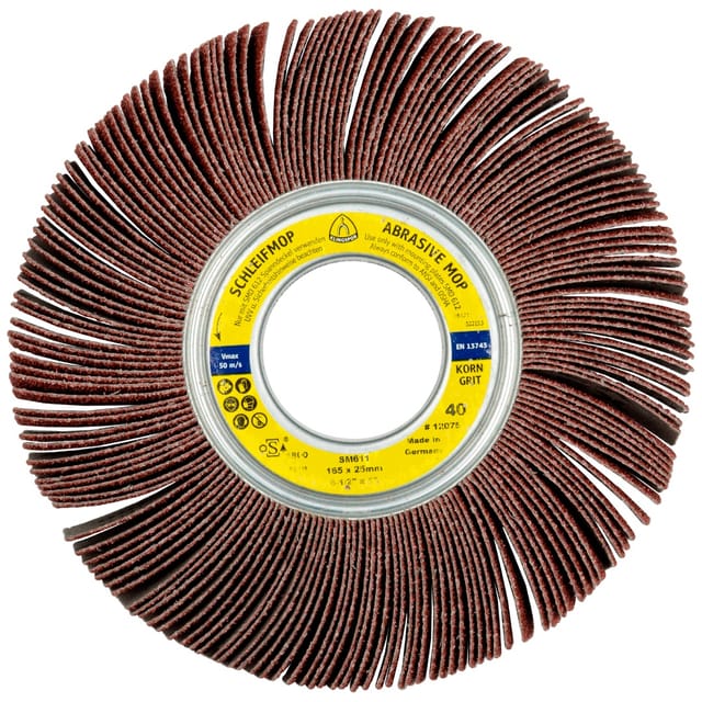 SM 611 Schleifmopräder LS 309 X, 165 x 30 x 43,1mm Korn 120, 5 Stück