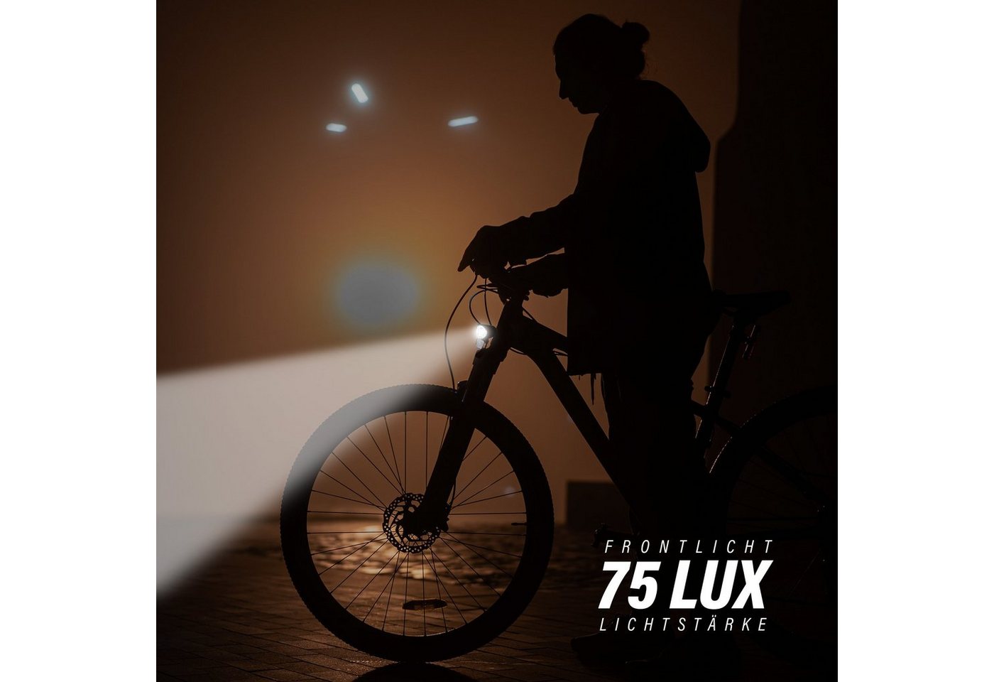 Bestlivings Fahrrad-Frontlicht Fahhradlicht - 05261, LED Fahrrad Scheinwerfer 75 Lux für Nabendynamo Bild 5
