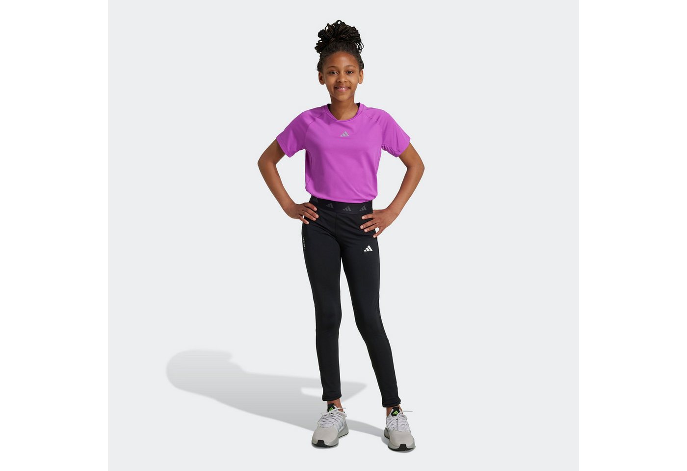 adidas Sportswear Trainingstights TECHFIT LEGGINGS für Kinder, mit AEROREADY-Technologie, eng anliegende Passform