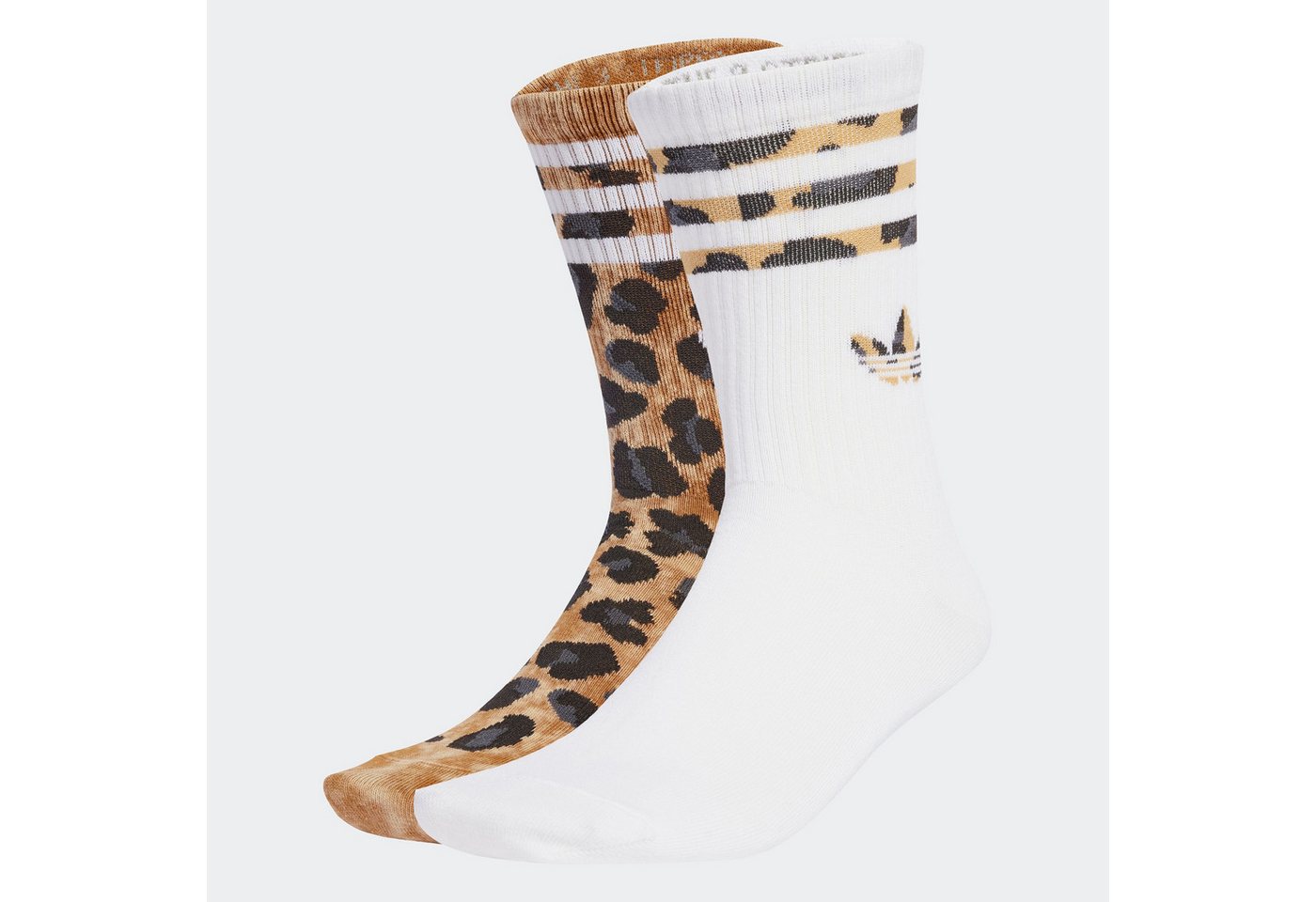 adidas Originals Sportsocken LEOPARD CREW, 2 PAAR (2-Paar)