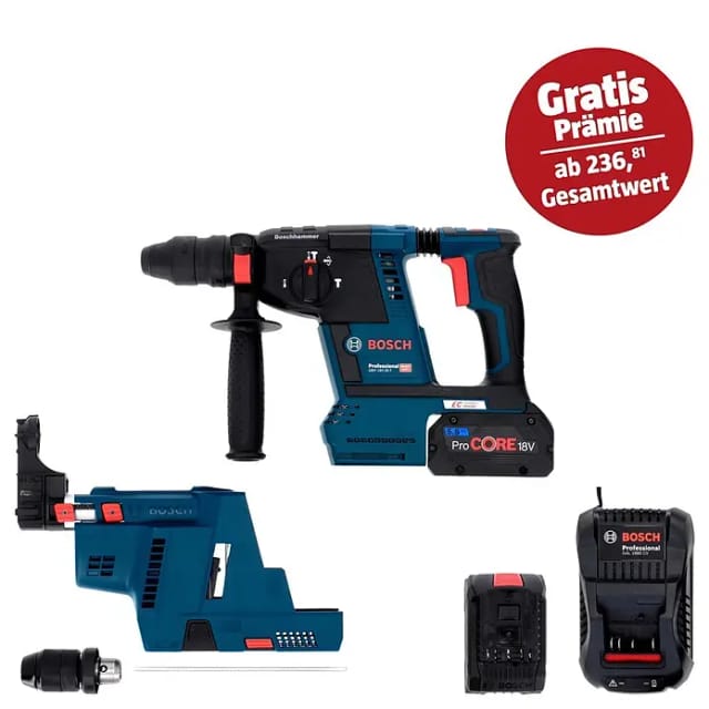 Akku-Bohrhammer SDS plus GBH 18V-26 F 2x 6.0Ah (061191000G)