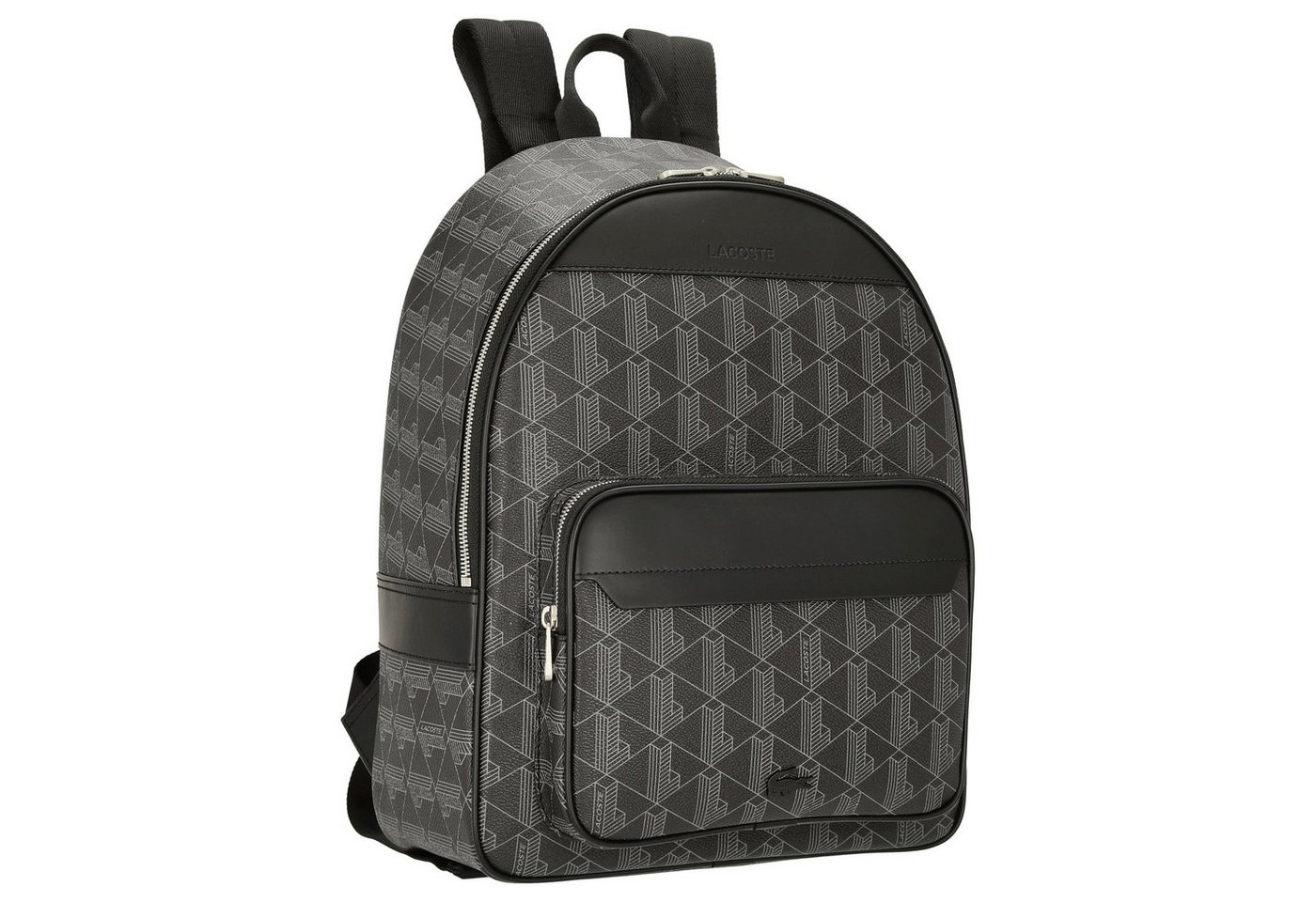 Lacoste Rucksack The Blend - Rucksack aus Canvas 40 cm (allover monogram black) Bild 2