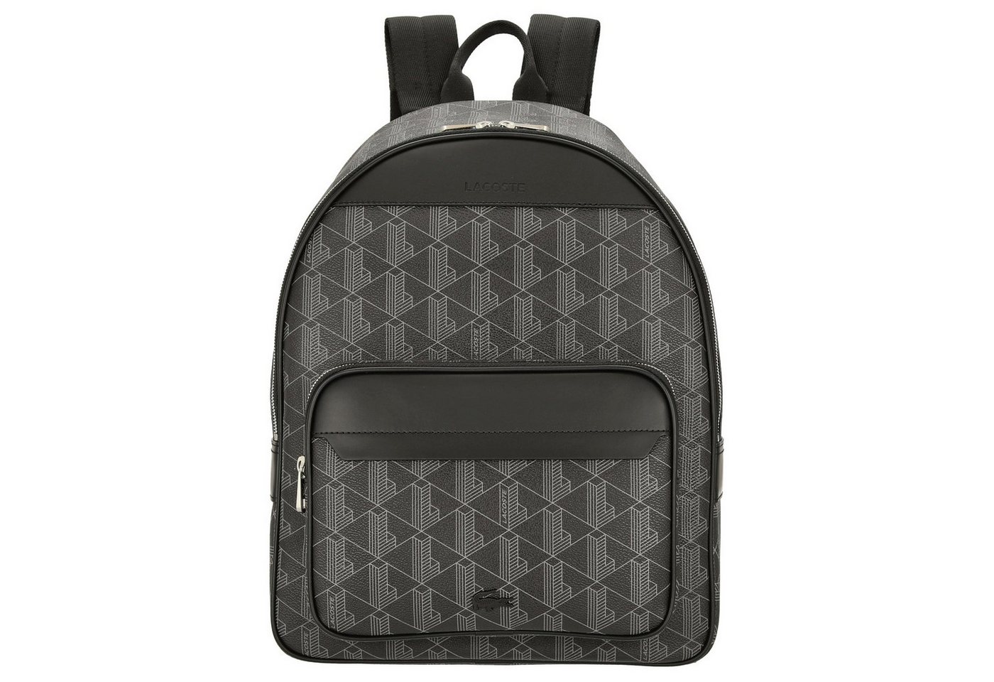 Lacoste Rucksack The Blend - Rucksack aus Canvas 40 cm (allover monogram black) Bild 4