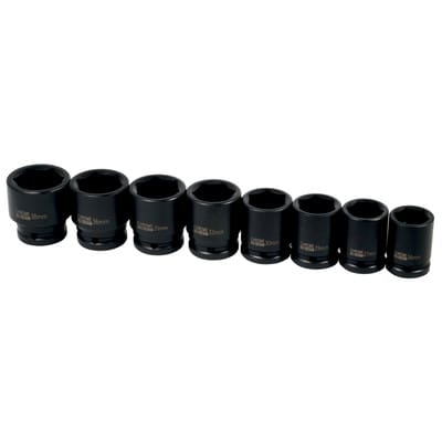 Schlagnuss-Satz 3/4", 8-teilig SW 26,27,29,30,32,35,36,38mm