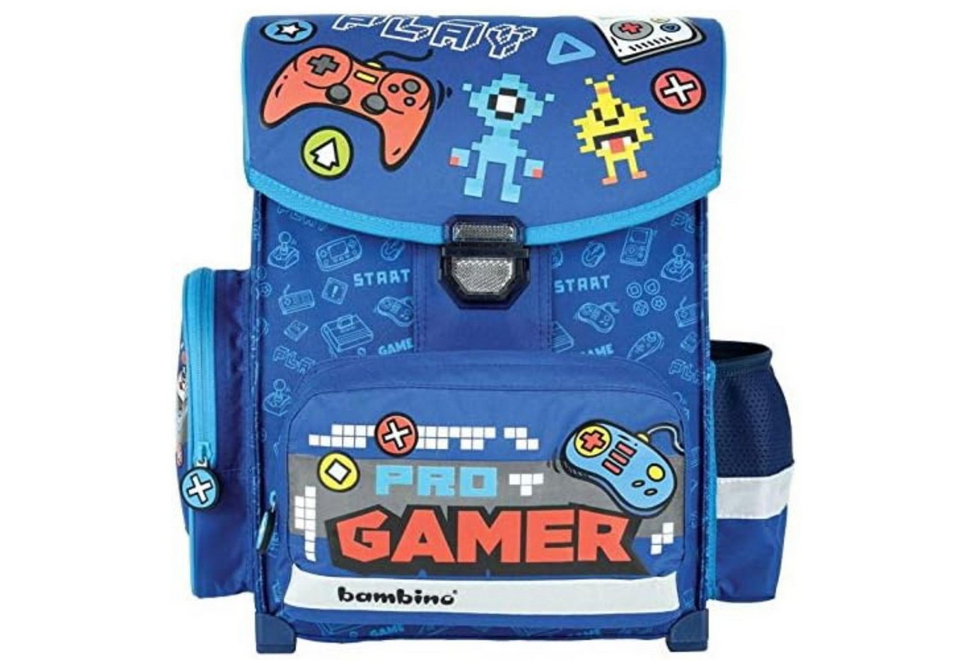 GOLDKIDS Schulranzen Bambino ergonomischer (Schulranzen Ranzen Tornister, 1-tlg., Schultasche Play Game inkl), Regenschutz ab 1.Klasse Grundschule Bild 4