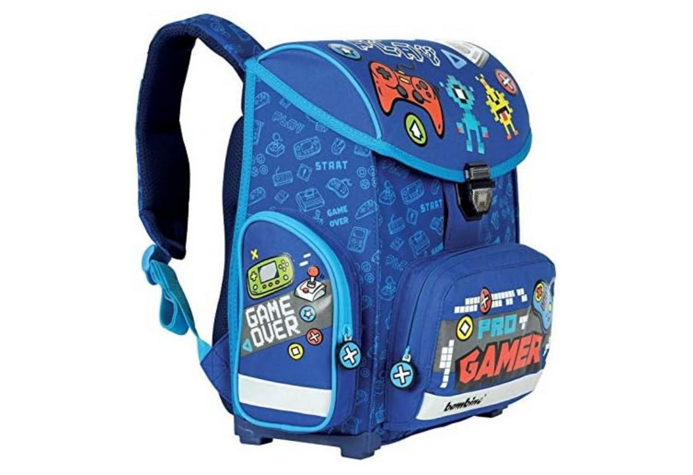 GOLDKIDS Schulranzen Bambino ergonomischer (Schulranzen Ranzen Tornister, 1-tlg., Schultasche Play Game inkl), Regenschutz ab 1.Klasse Grundschule Bild 5