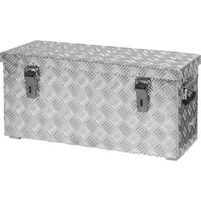Alu Transportkiste 628x275x280mm Riffelblech 48 Liter