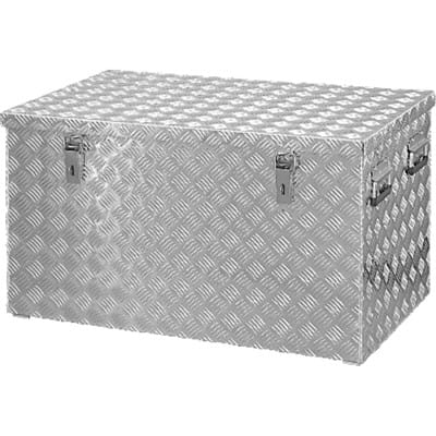 Alu Transportkiste 878x475x480mm Riffelblech 200 Liter