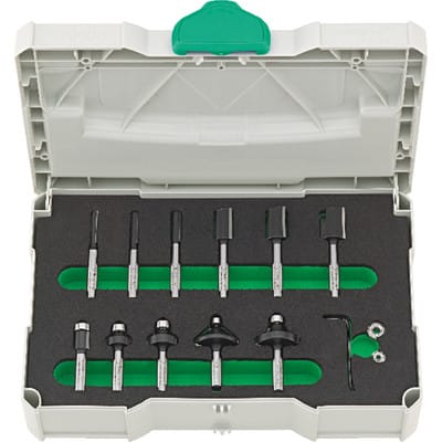 HW Profi-Schaftfräsersatz 11-teilig im Systainer® T-Loc