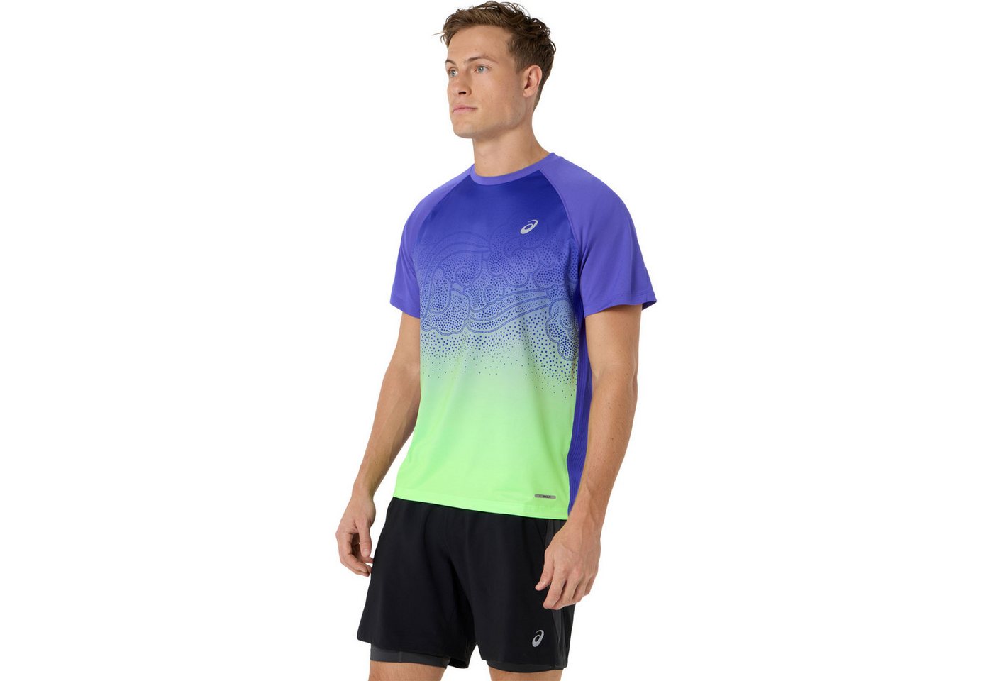 Asics Laufshirt Road Fade S/S Top Men 2011D512-401 für verschiedene Lauf-Workouts geeignet