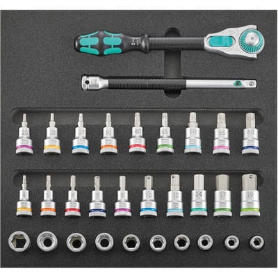 Werkzeugmodul 31-teilig, 1/3 Steckschlüssel 1/2"Zyklop