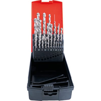 Spiralbohrer-Set DIN 338W HSS 1-10,5mm