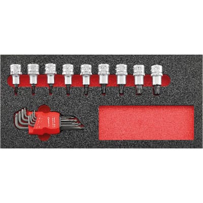 Werkzeugmodul 1/3 Steckschlüsseleinsätze 1/2" T