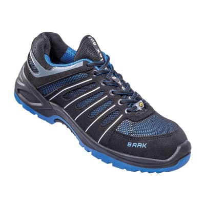 Sicherheitshalbschuh Herby Industrial 7008, S1 SRC ESD, schwarz/blau, W11, Gr 42