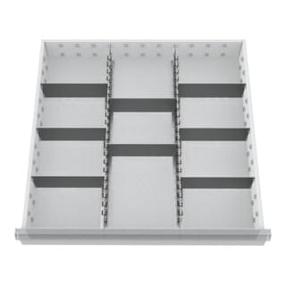Schubladeneinteilung R 24-24 mit Metalleinteilung für Front 150mm