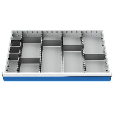 Schubladeneinteilung R 36-24 mit Metalleinteilung für Front 100/125mm