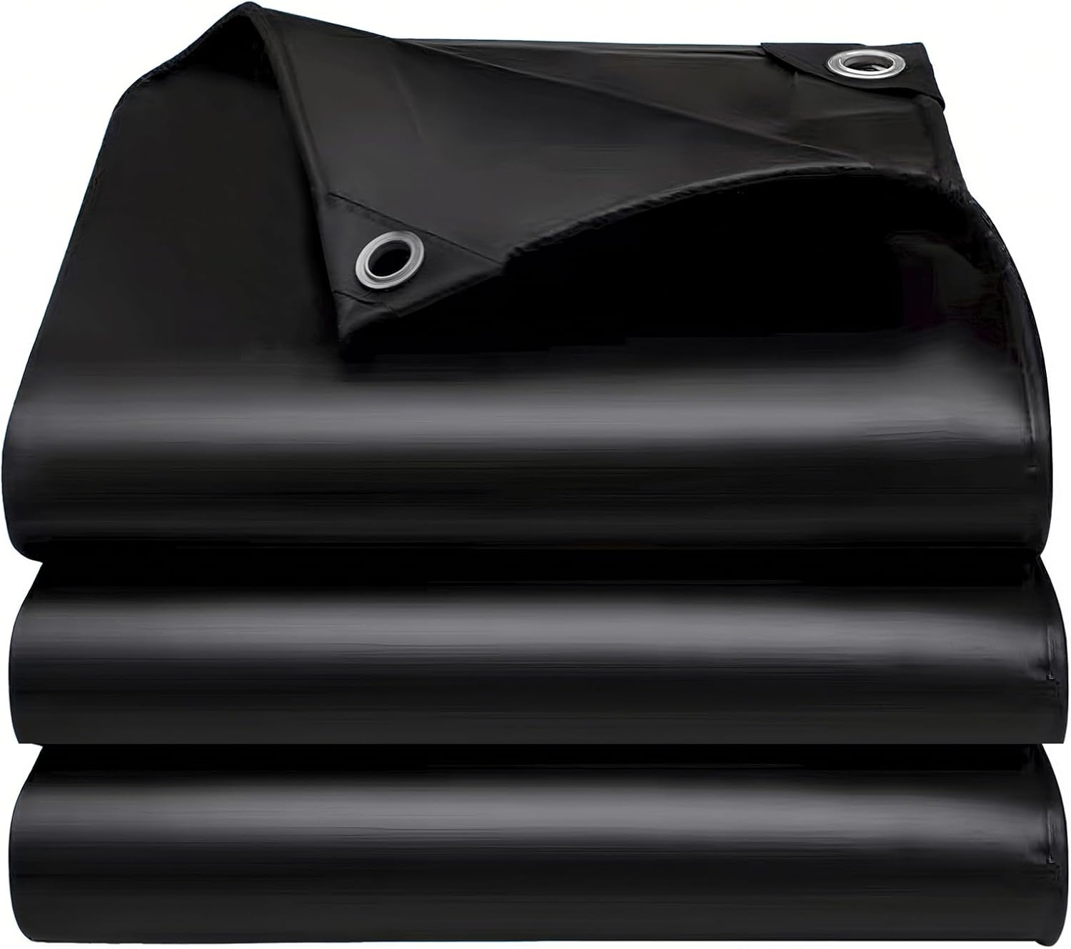 Bâche Imperméable Robuste 3x5m, Bords Renforcés, Résistante Aux Uv, Adaptée Au Camping, Aux Toits Et Autres Emplacements Extérieurs, Noire.