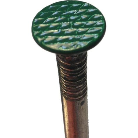 Direct Filet – Packung Mit 100 Stahl-kunstrasennägeln, 140 Mm – Grüne, Rostbeständige Lackierung – Schnelle Befestigung Für Kunstrasen – Ø 5,50 Mm